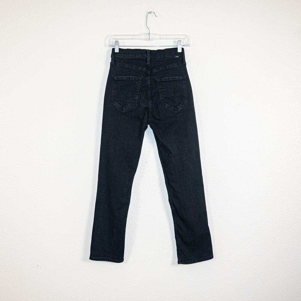 Mother Denim High Waisted Rider Ankle Jeans Black Not Guilty Sz 25 - Picture 6 of 12